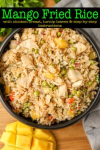 mango fried rice recipe Pinterest pin