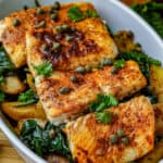 Pan seared Halibut Pinterest Pin