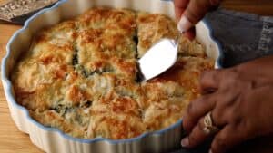 Serving Spinach Pie