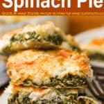 Spinach Pie Pinterest Pin