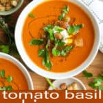 Tomato Basil Bisque Pinterest Pin