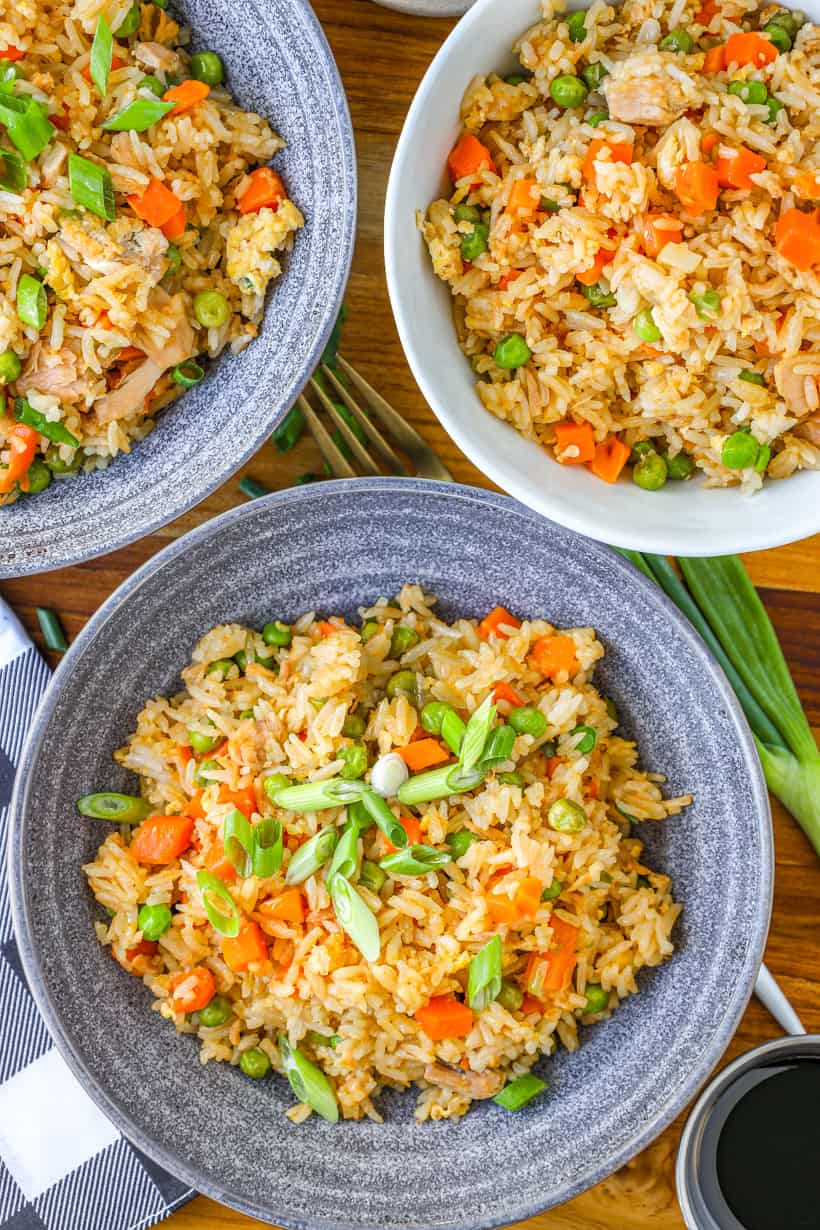 Tuna fried rice bowls