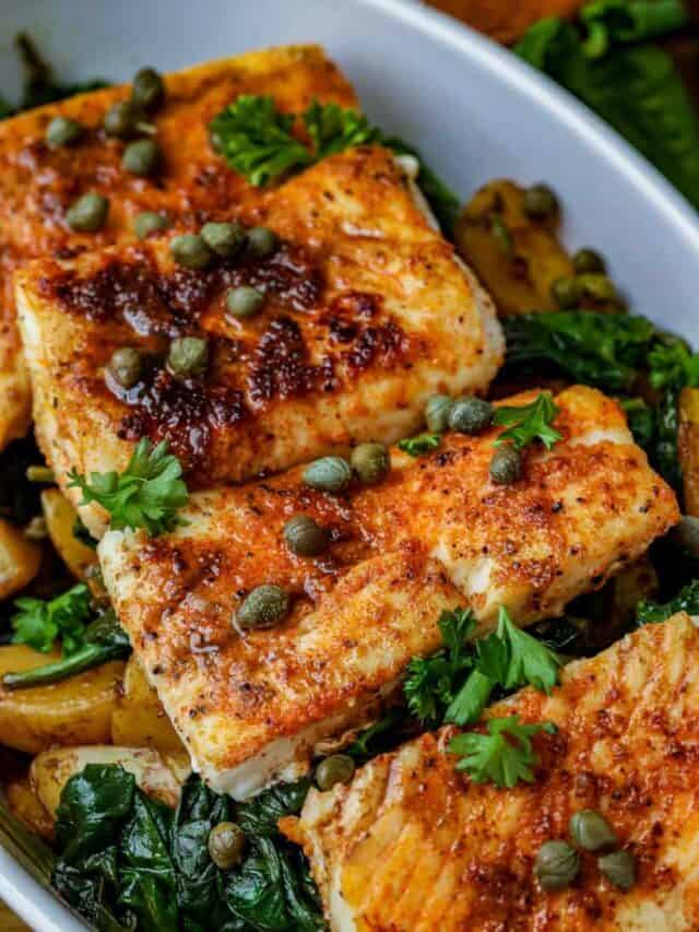 Easy Pan-Seared Halibut
