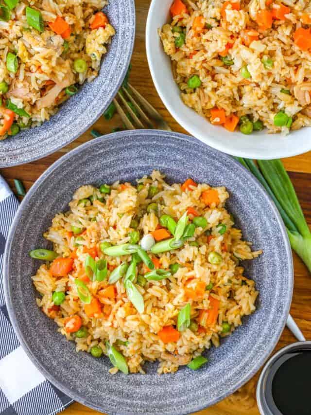 Tuna fried rice bowls
