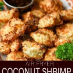 Air fryer coconut shrimp Pinterest Pin