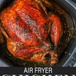 Air Fryer whole chicken Pinterest Pin