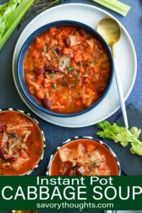 Instant Pot Cabbage Soup Pinterest Pin
