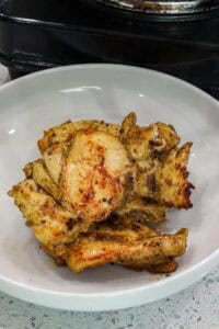 chicken thighs on plate