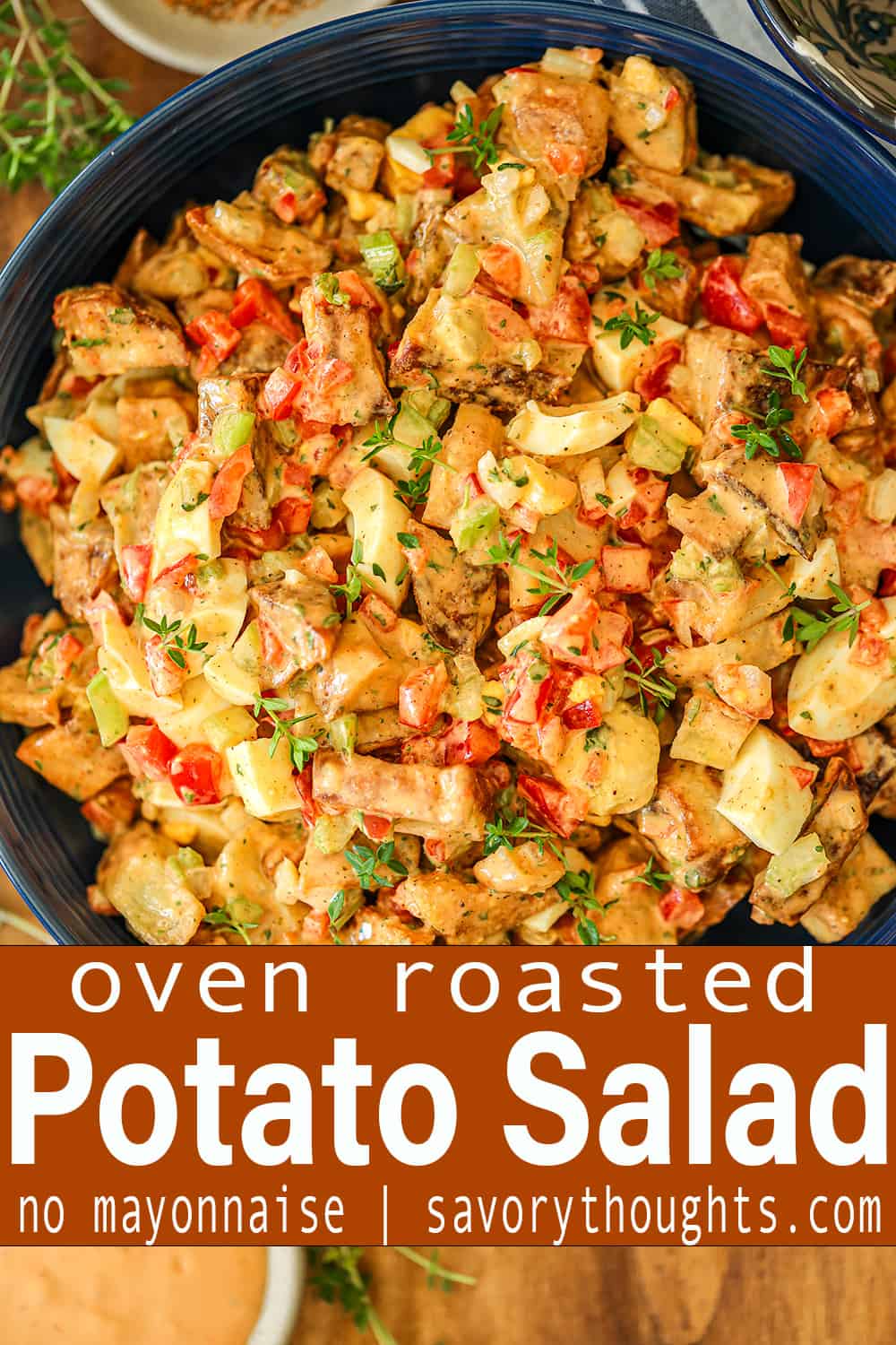 Roasted Potato Salad {MayoFree} Savory Thoughts