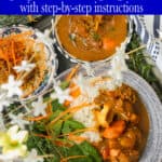 Instant Pot Curry Goat recipe pin