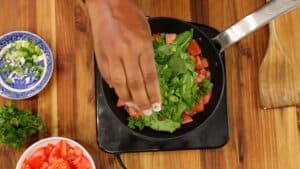 sautee the vegetables