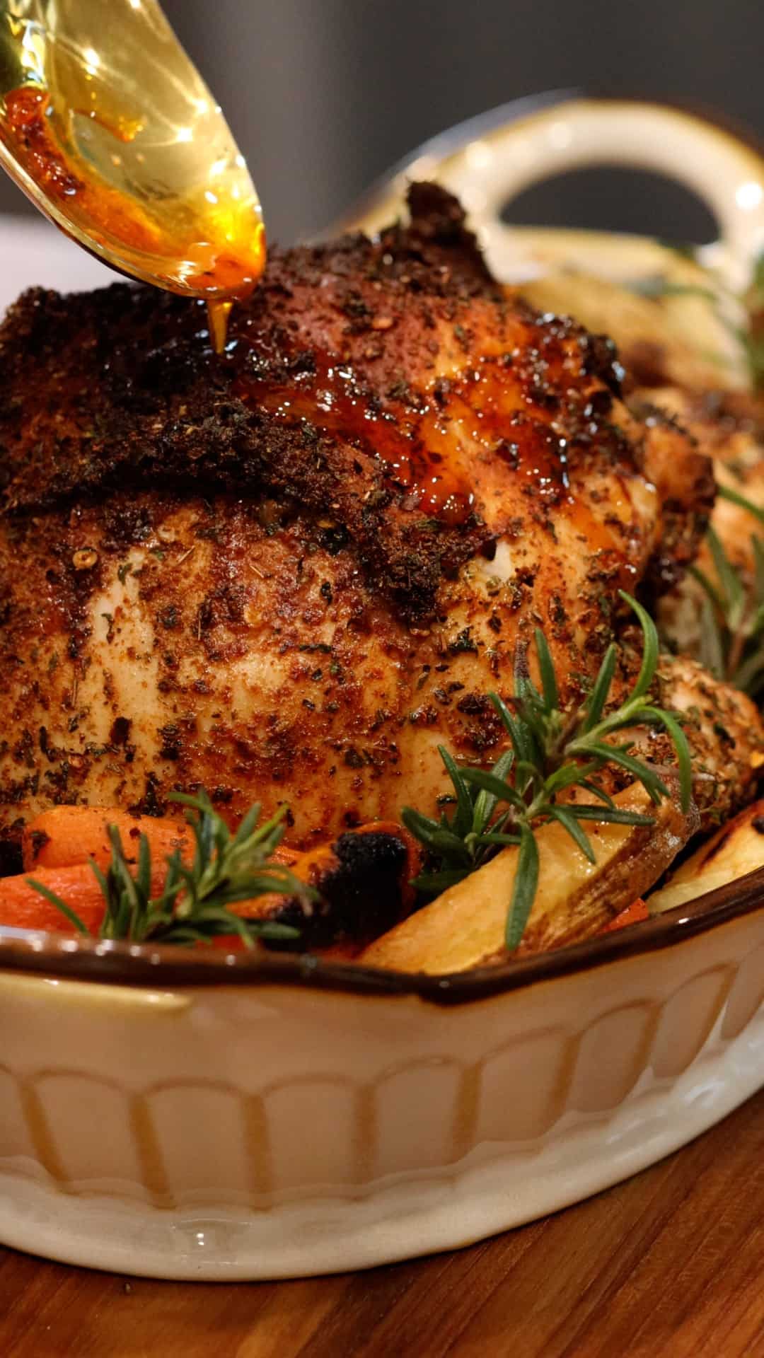 Adding turkey juice to turkey breast