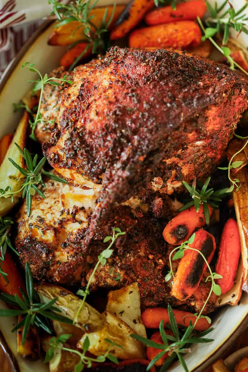 Air Fryer Turkey Breast - holiday main course packed full of flavor!