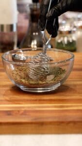 Mixing Spices together