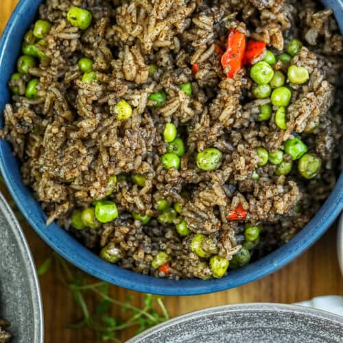 Cooked Haitian Diri Djon Djon