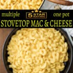 One-Pot Stovetop Mac And Cheese Pinterest Pin