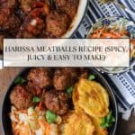 Harissa Meatballs Pinterst Pin