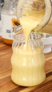 Pouring Tropical Milk Shake