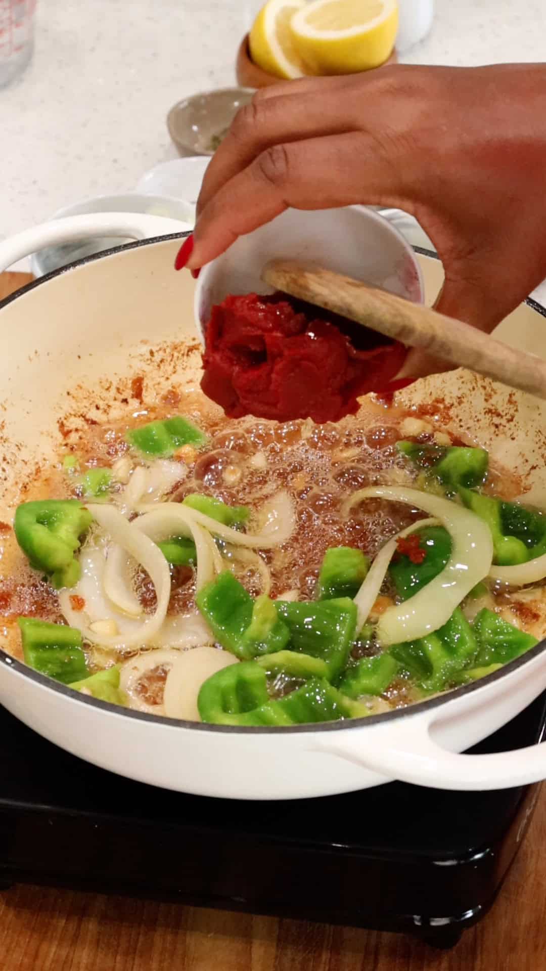 Preparing Salmon Stew