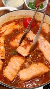 adding Salmon to Stew