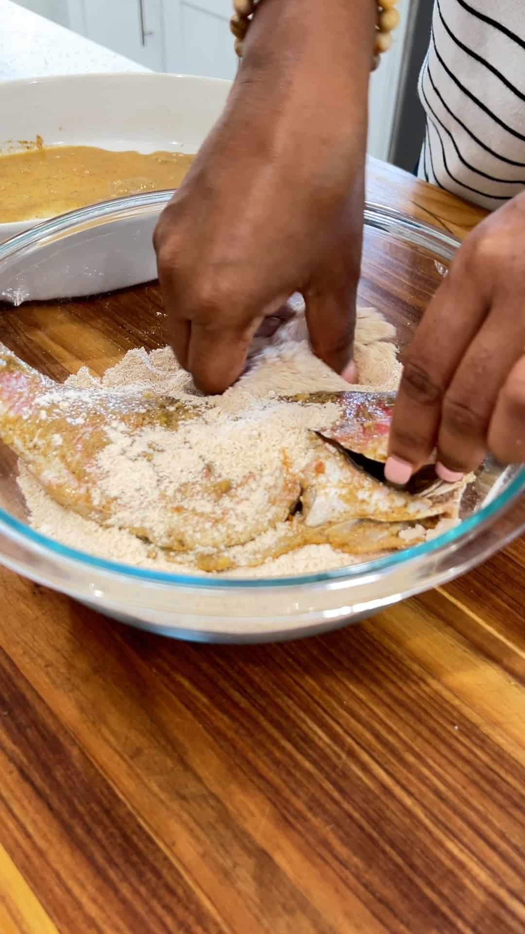 coating red snapper