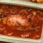 Haitian Fish Stew in baking dish