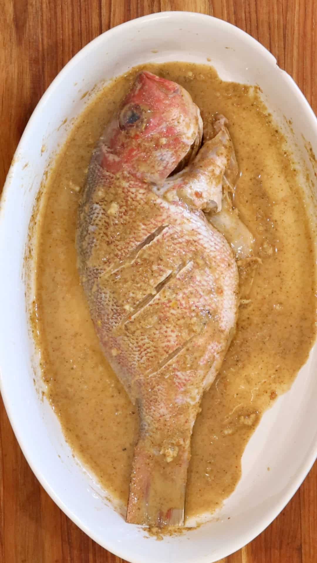 marinating red snapper