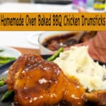 Oven baked bbq chicken drumsticks Pinterest Pin