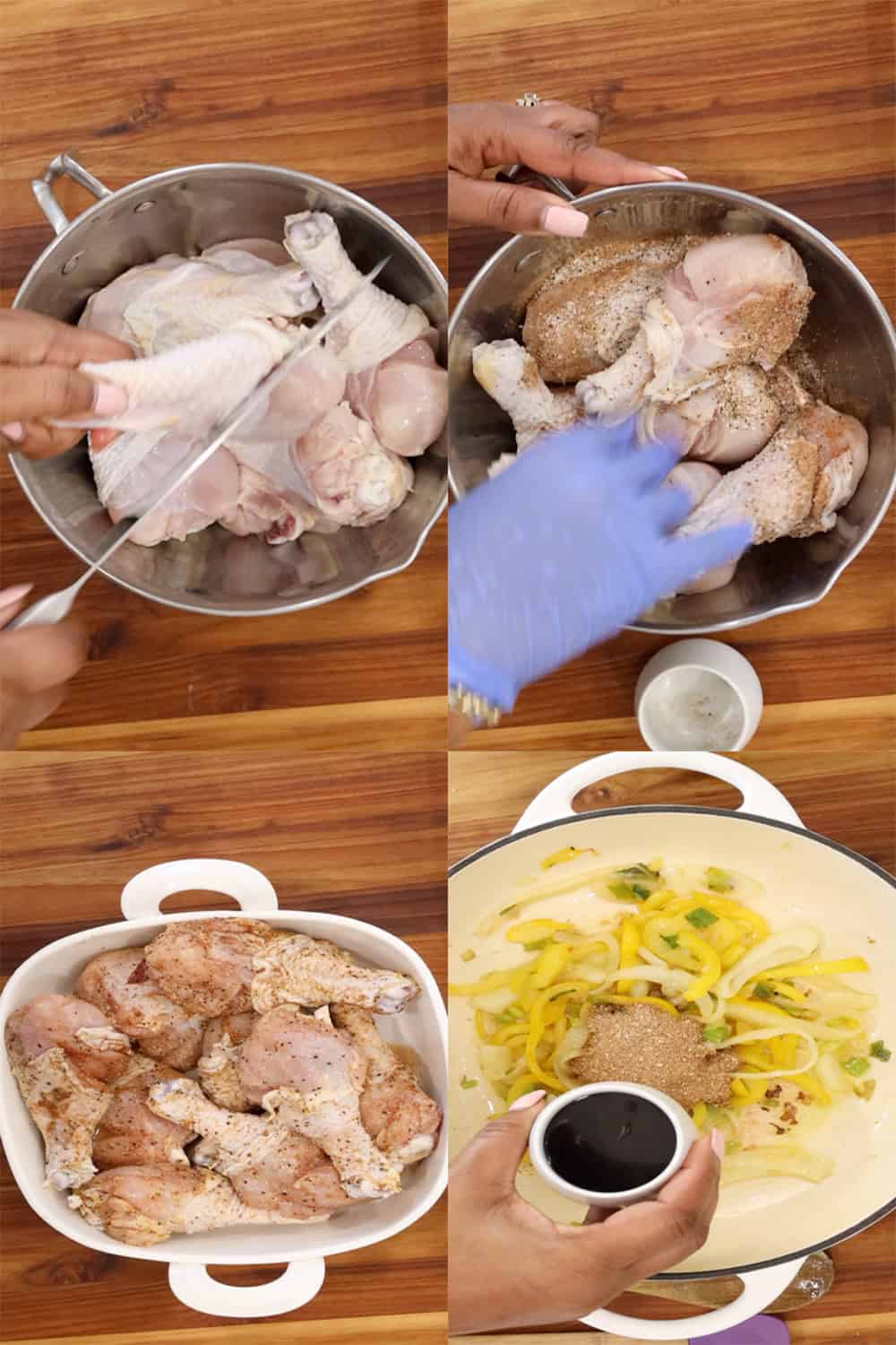 steps 1-4 to make oven baked chicken drumsticks