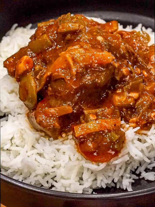 Haitian White Rice With topped with Legume