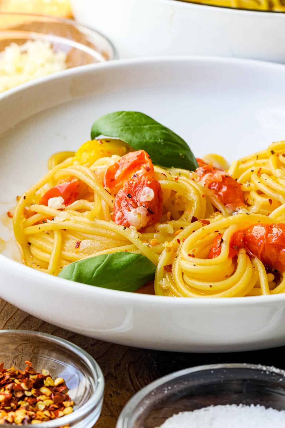 Meghan Markle Pasta on white plate