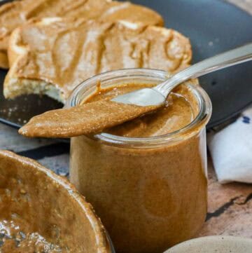 Haitian peanut butter in a jar