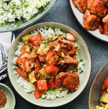 Spicy Chipotle Salmon Bowls