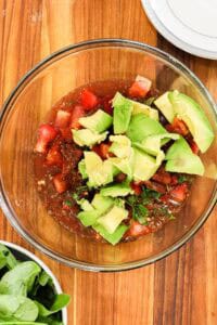 tomato and avocado dressing