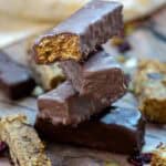 Stacked Chocolate Covered Granola bars