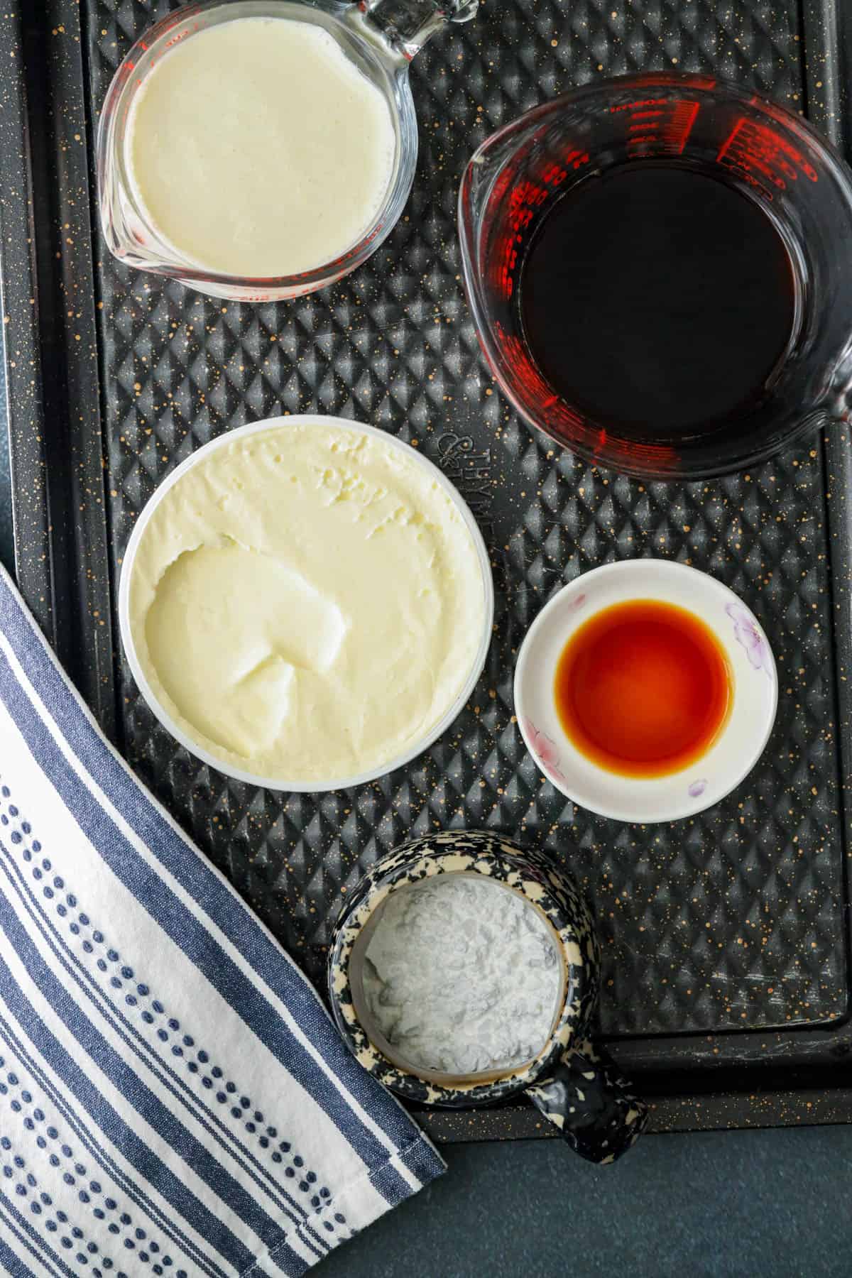 Ingredients to make Tiramisu Brownies