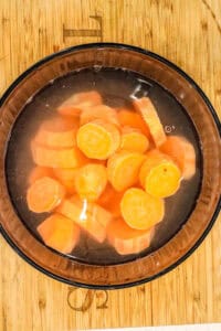 sweet potatoes in water