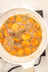 yams cooking in pot