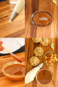 ingredients to make cookies and apple pie filling
