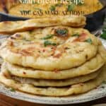 Naan bread recipe Pinterest Pin