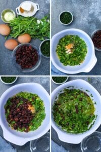 Step by Step guide to make kuku sabzi