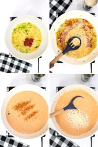 shrimp shells Mac and cheese step-by-step ingredients