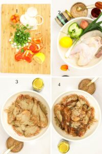Haitian Hard Chicken Stew (Poul Di - Old Hen Stew) - Step by step photo guide