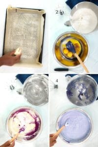 steps to make Ube cake Roll