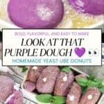 Soft and Fluffy Ube Donuts Recipe Pinterest Pin