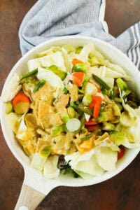 seasoning added to veggies