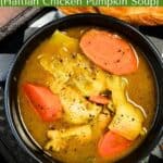 Chicken Soup Joumou (Haitian Chicken Pumpkin Soup) Pinterest Pin
