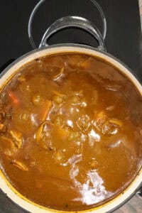 oxtail soup In large stockpot